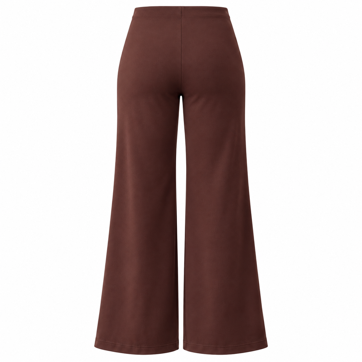 High Waist Wide Leg Ponte Pant- Mocha