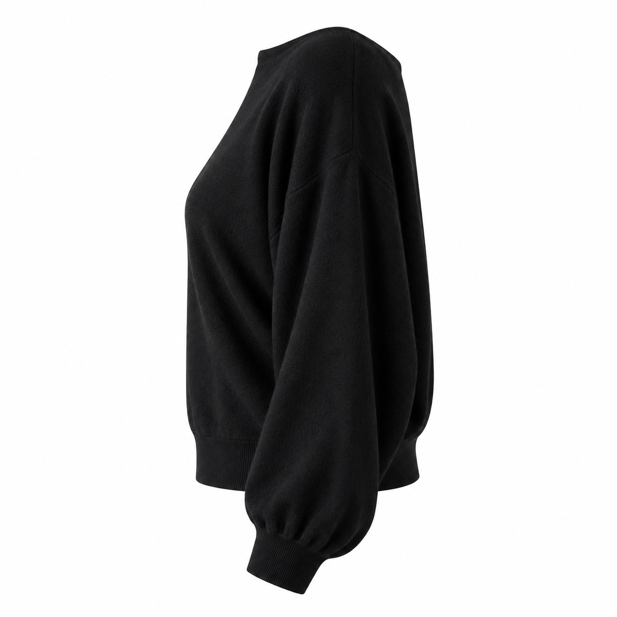 Boat Neck Classic Sweater - Black