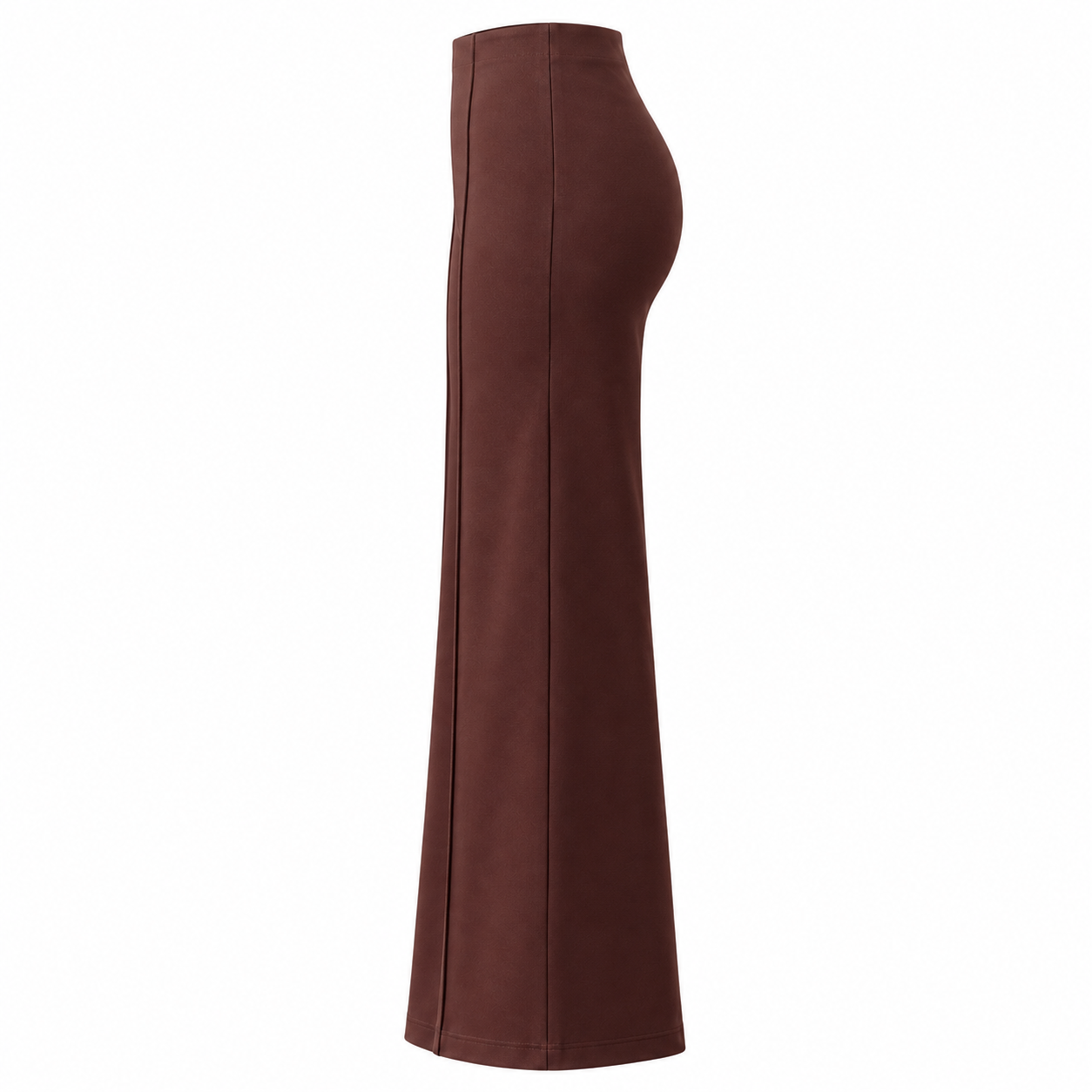 High Waist Wide Leg Ponte Pant- Mocha