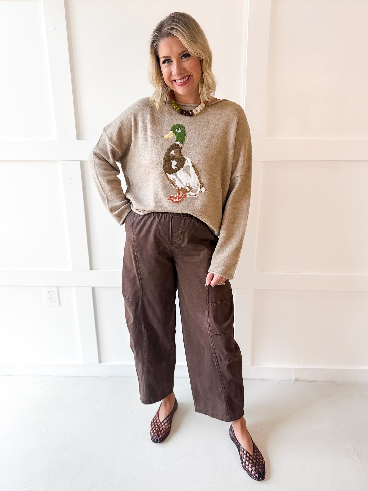 Everyday Comfy Pant - Brown