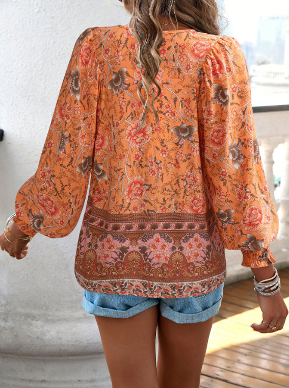 Orthorecover™Elegant Floral Women's Blouse