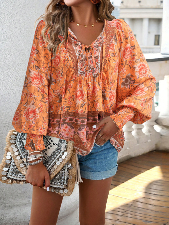 Orthorecover™Elegant Floral Women's Blouse