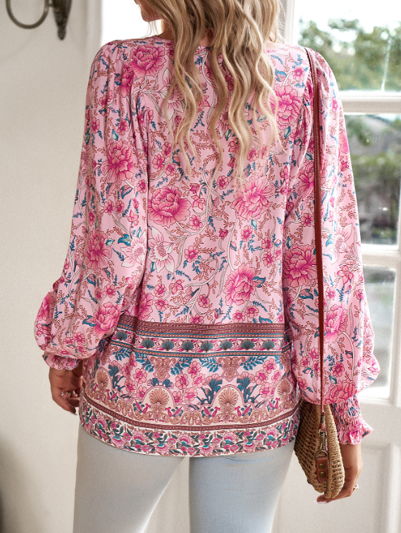 Orthorecover™Elegant Floral Women's Blouse