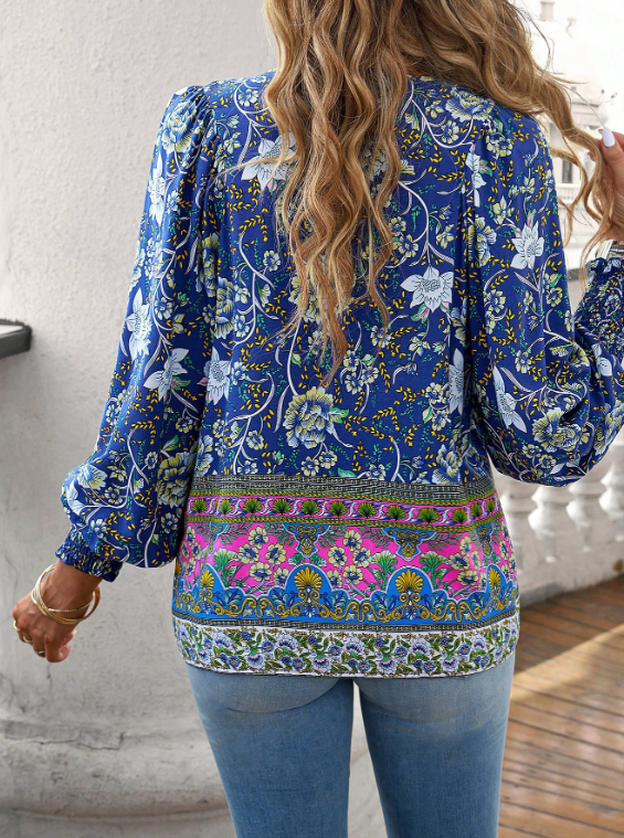 Orthorecover™Elegant Floral Women's Blouse