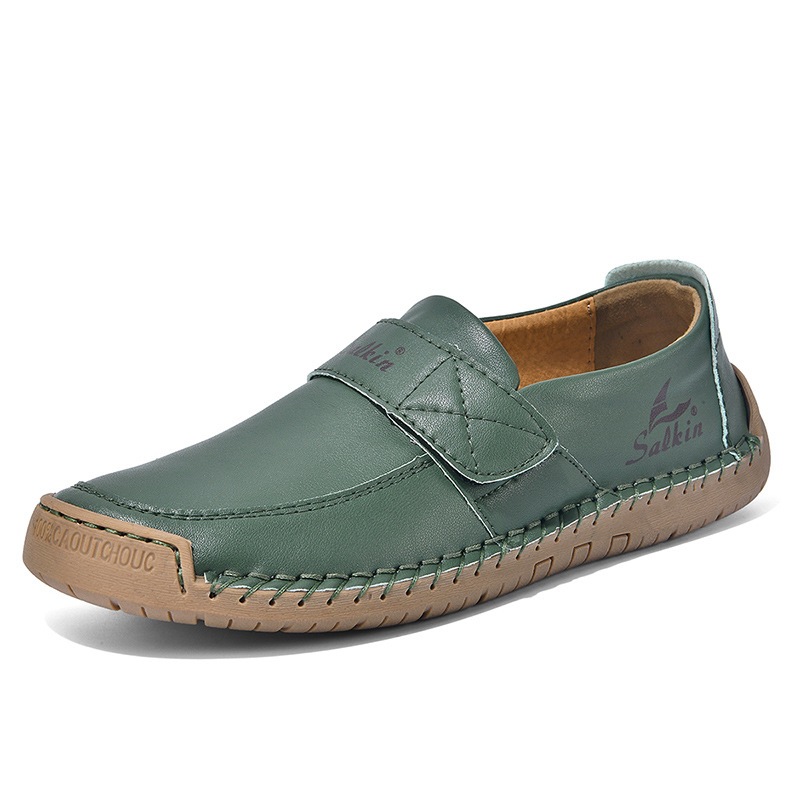 Authentic men's and women's calfskin slip-on loafers
