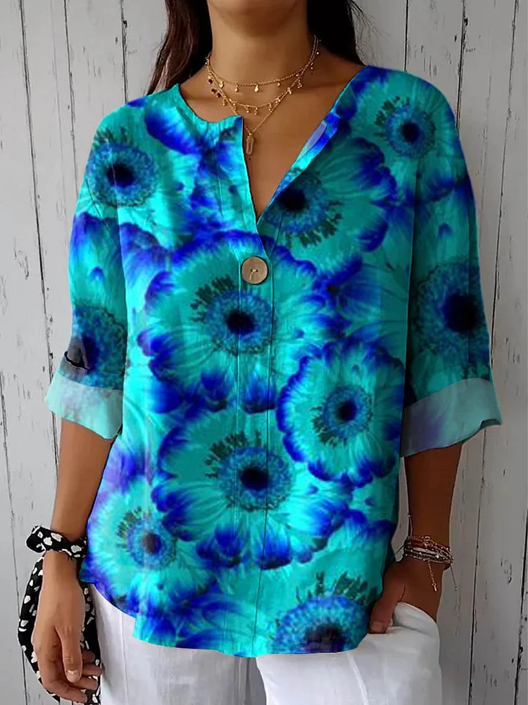 Elegant Floral Blouse.