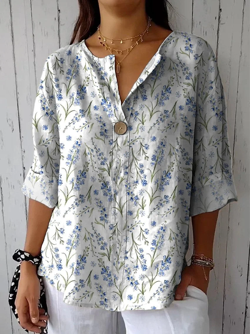 Elegant Floral Blouse.
