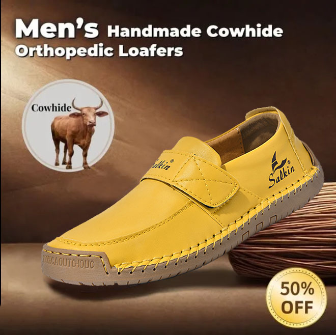 Authentic men's and women's calfskin slip-on loafers