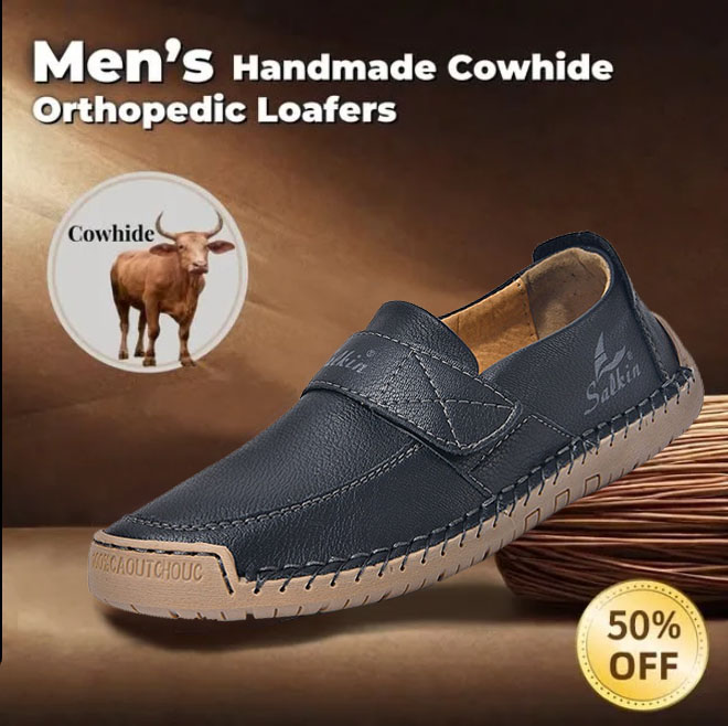 Authentic men's and women's calfskin slip-on loafers
