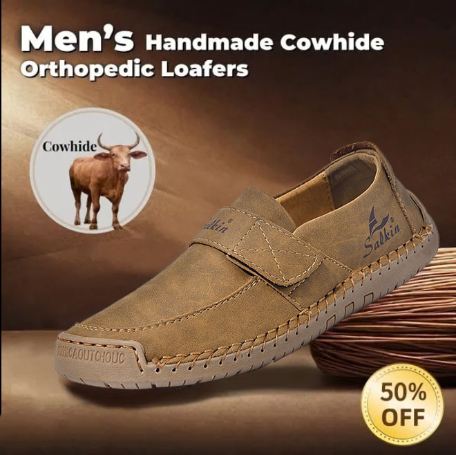 Authentic men's and women's calfskin slip-on loafers