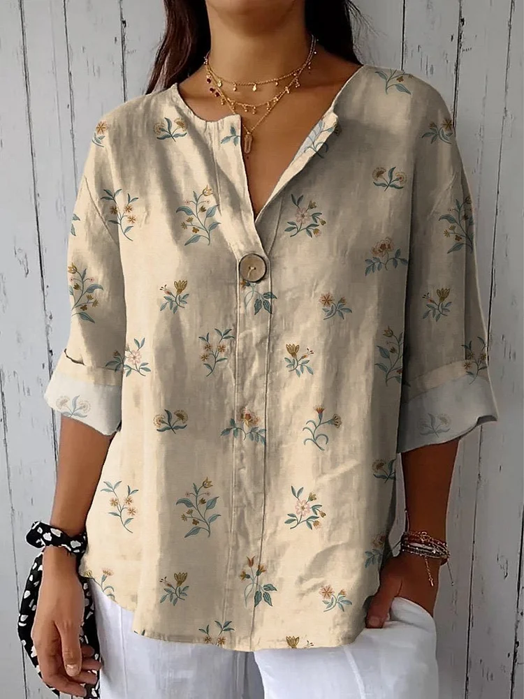 Elegant Floral Blouse.