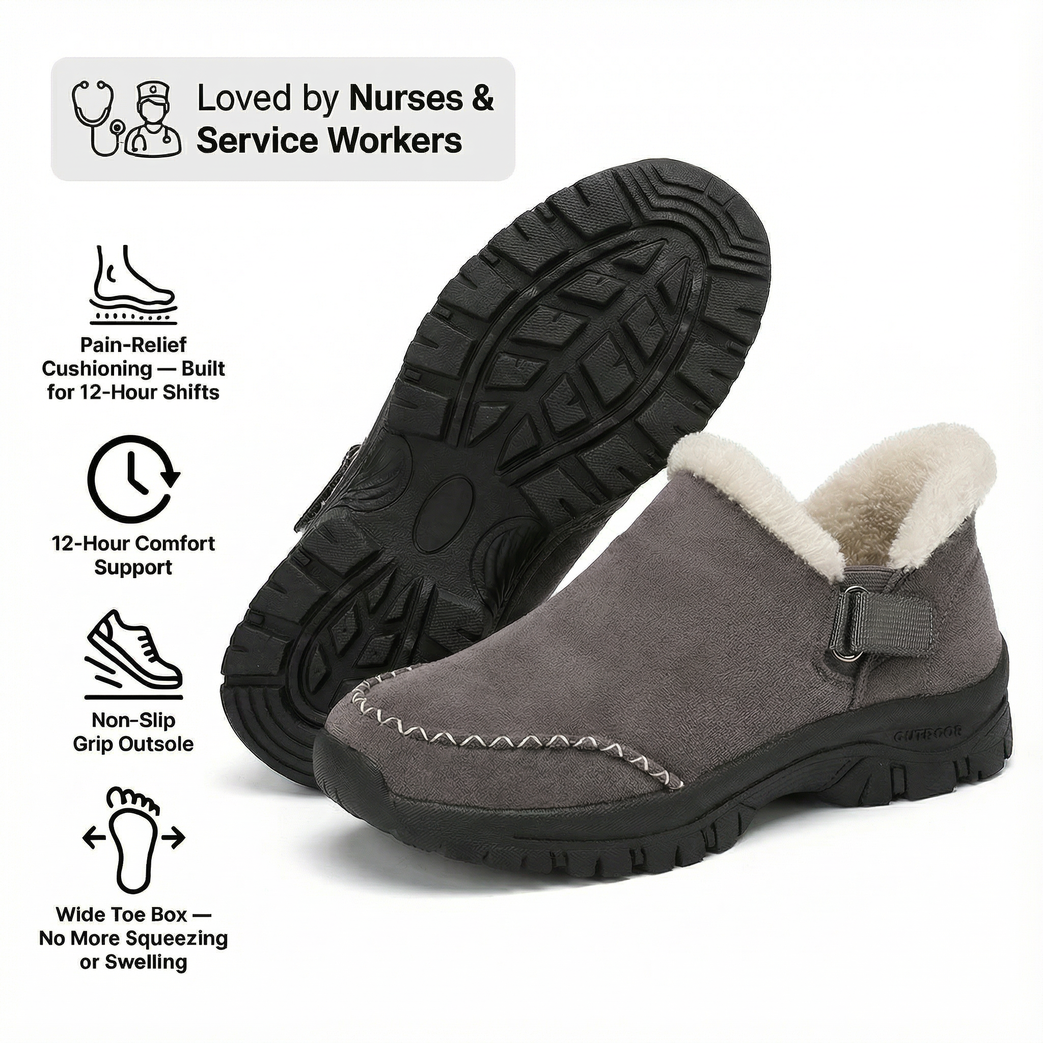 Plantar Fasciitis & Heel Relief for Back Pain, Bunions & Wide Feet