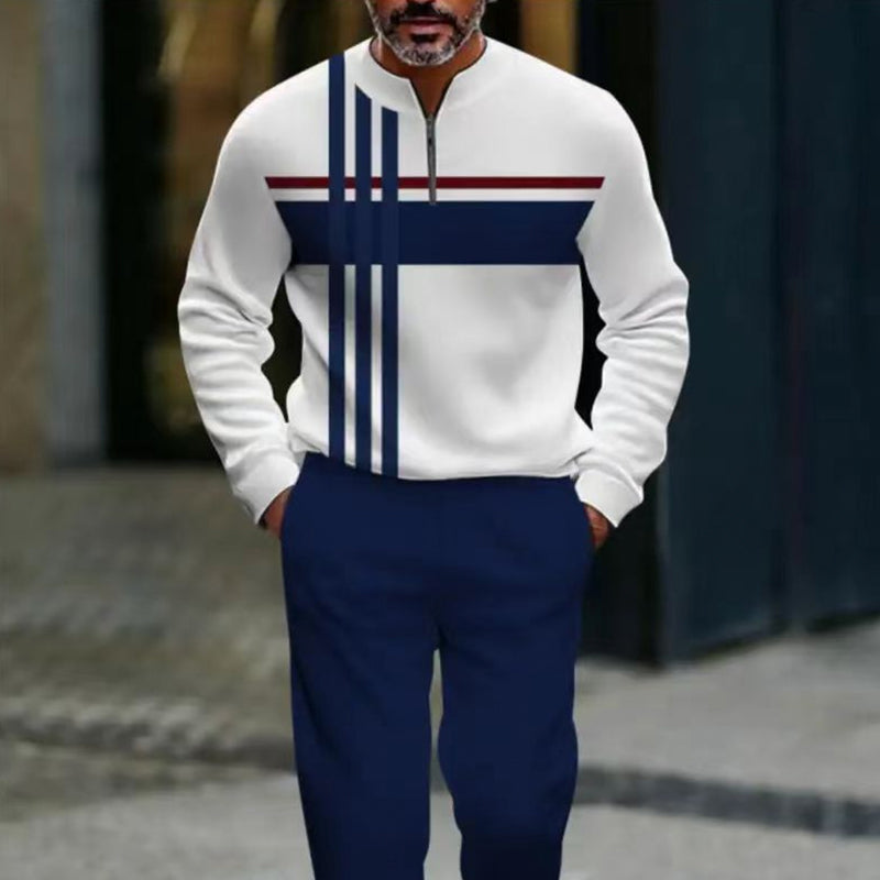 👕 50% OFF NOW! 🔥 Men's Graphic Print Pullover & Pants Set – Street Style, Comfort Fit & Casual Look 👖