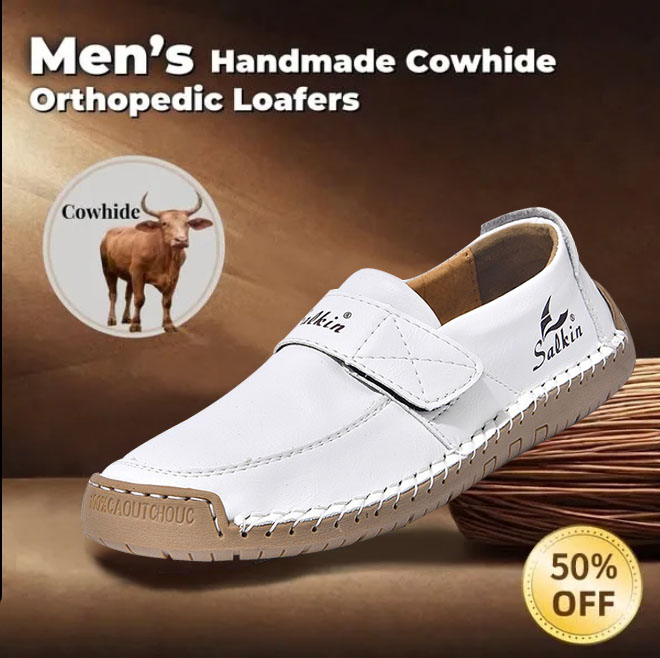 Authentic men's and women's calfskin slip-on loafers