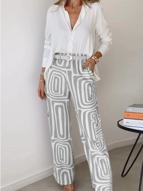 Basic Long Sleeve Two Piece Set