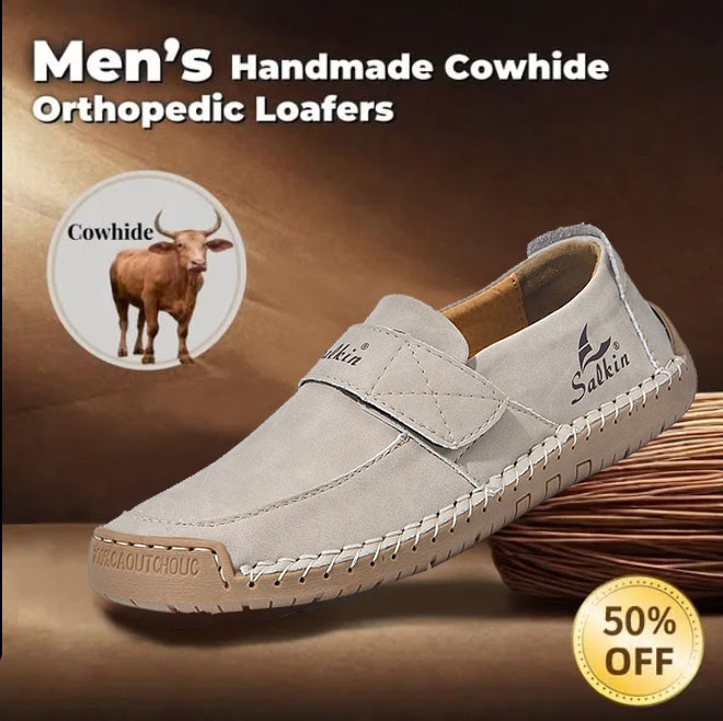 Authentic men's and women's calfskin slip-on loafers