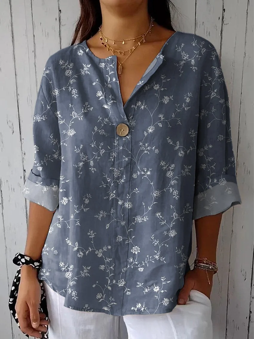 Elegant Floral Blouse.