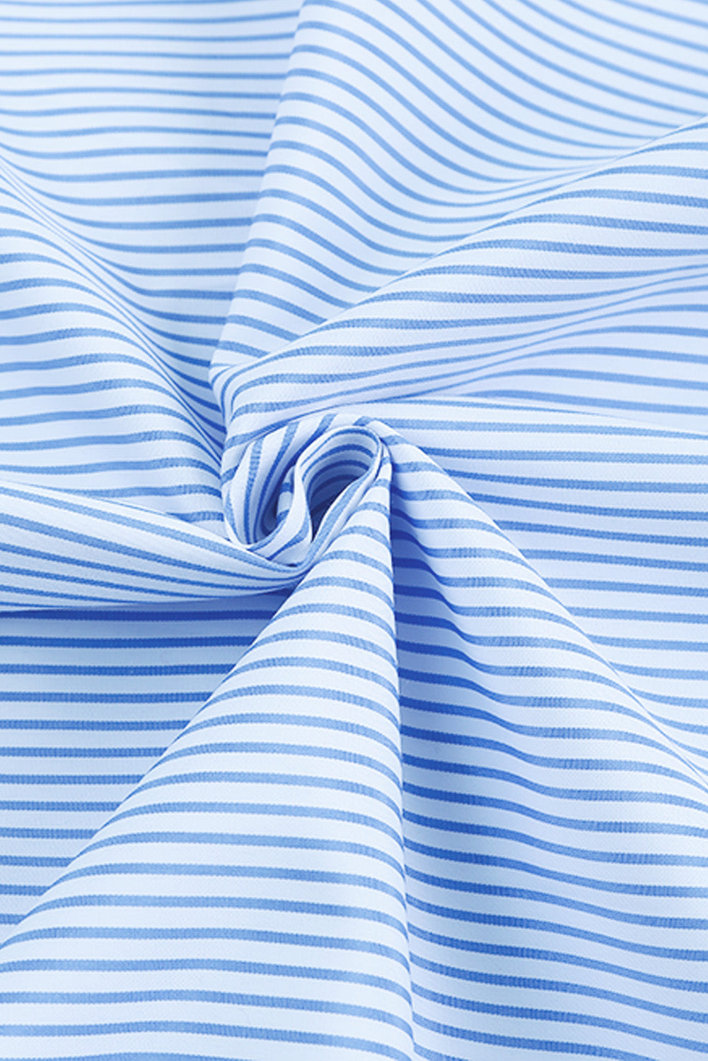 Stripe Shirred Cuff Shirt