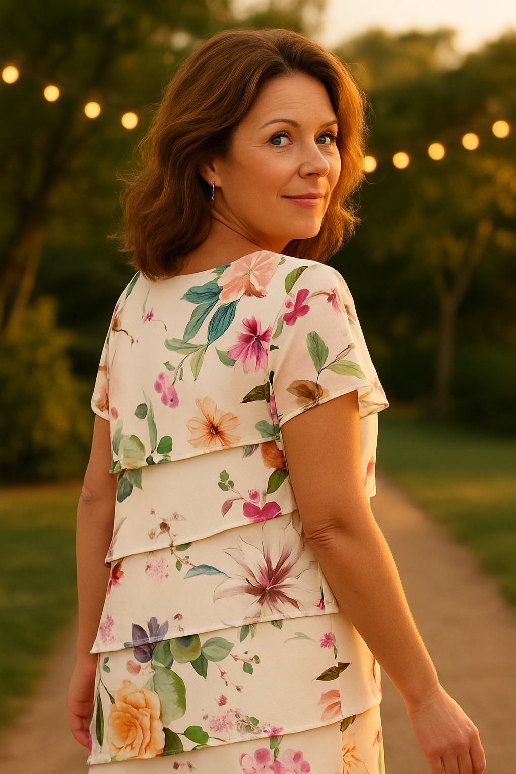 Luna | Floral Midi Dress