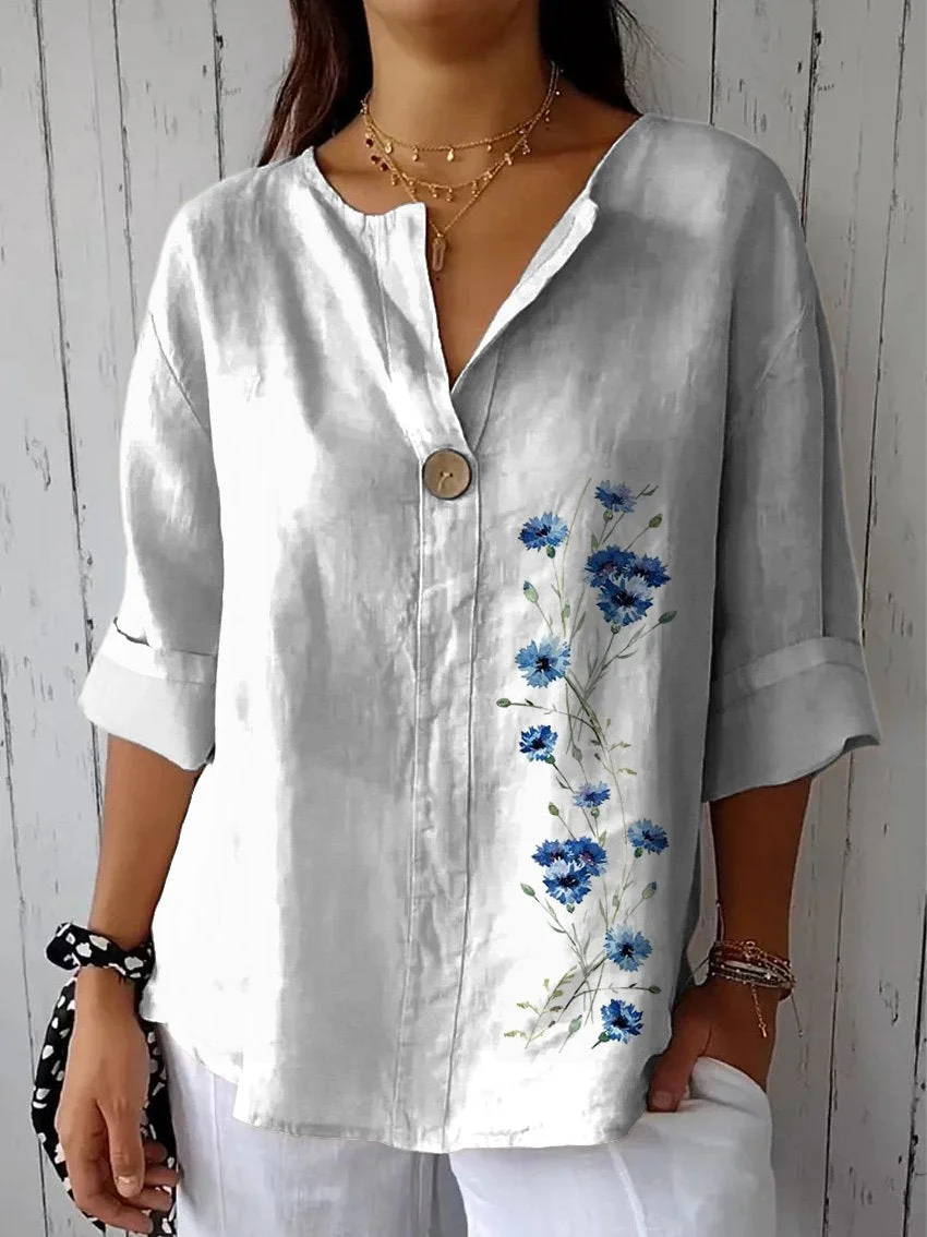 Elegant Floral Blouse.