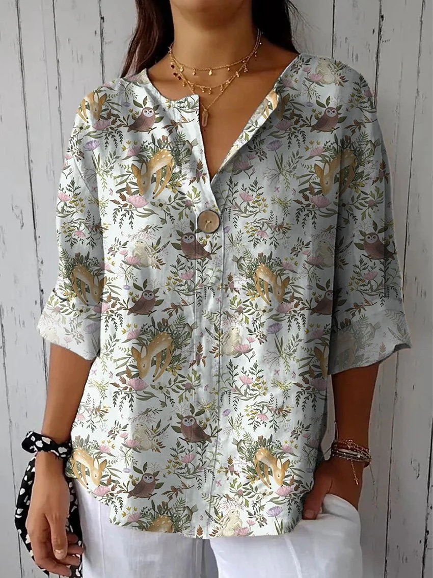 Elegant Floral Blouse.