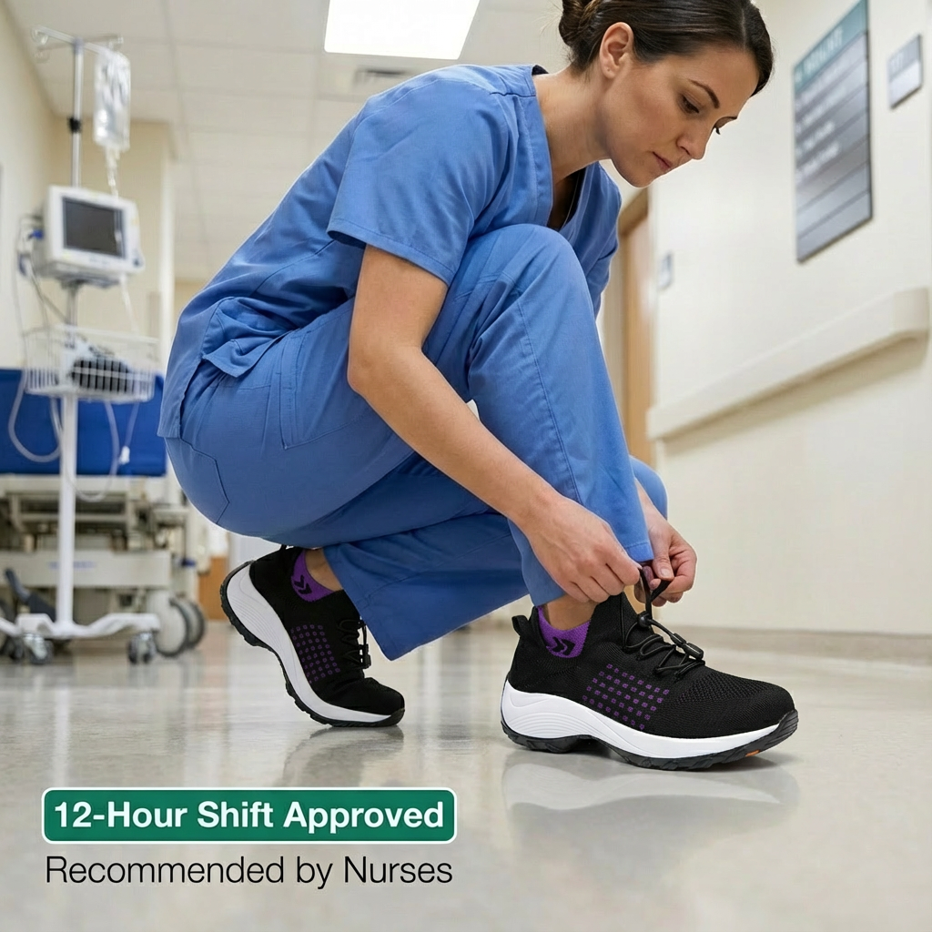  12-Hour Comfort Shoes for Heel & Plantar Fasciitis Relief
