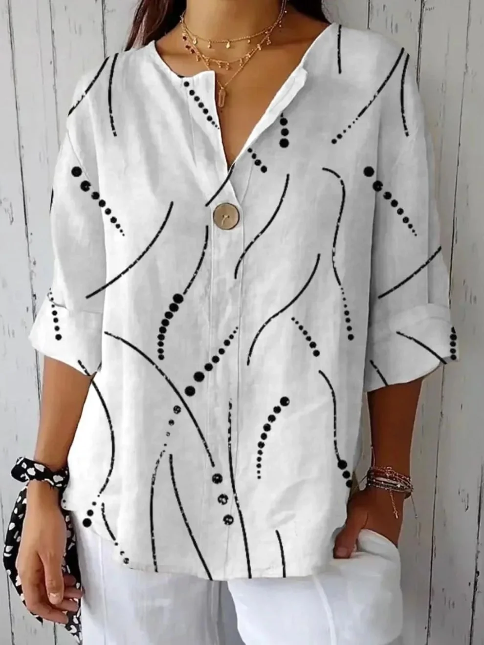 Elegant Floral Blouse.