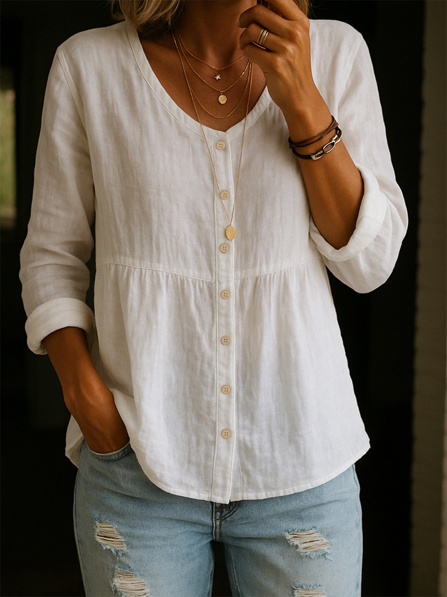 50% OFF NOW! ✨ Women's Linen And Cotton Shirt