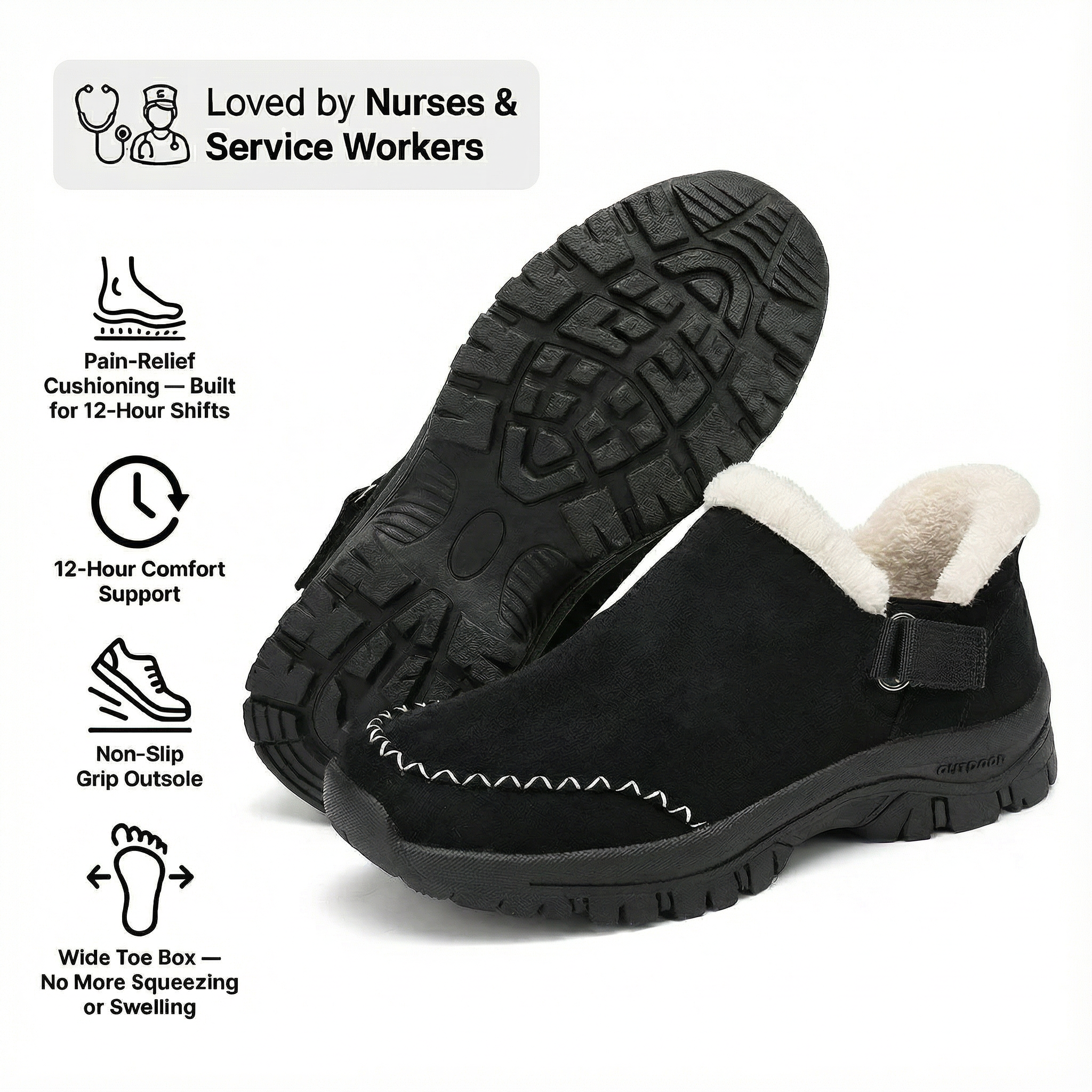 Plantar Fasciitis & Heel Relief for Back Pain, Bunions & Wide Feet