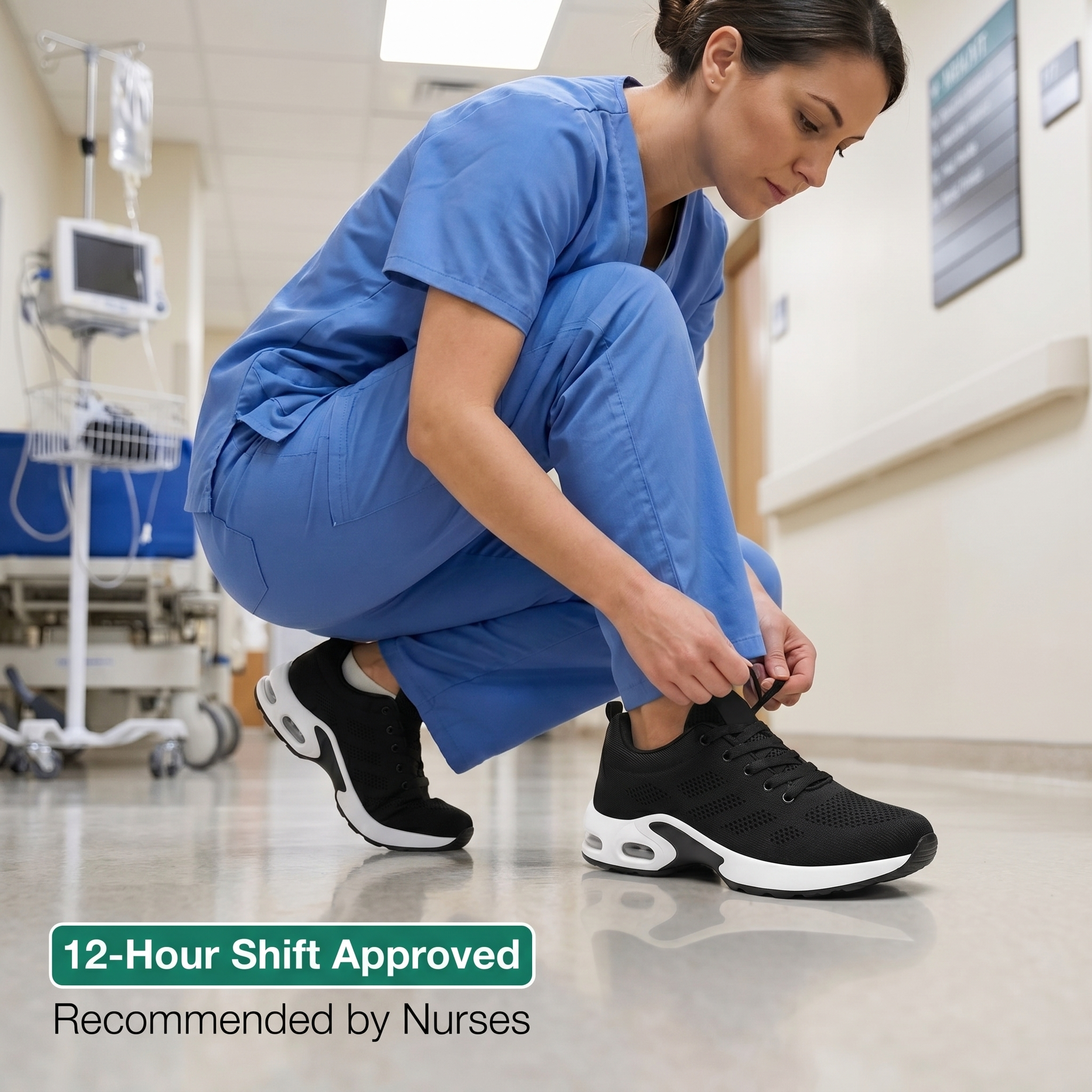  12-Hour Shift Shoes for All-Day Foot, Knee & Back Pain Relief