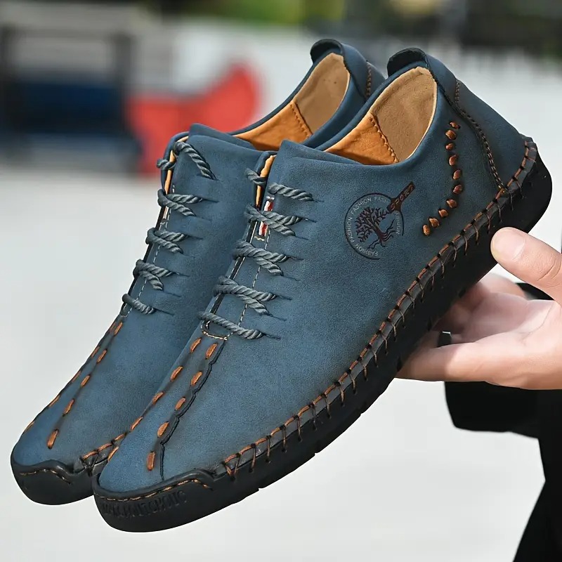 Men's genuine calfskin leather Slip-On Loafers