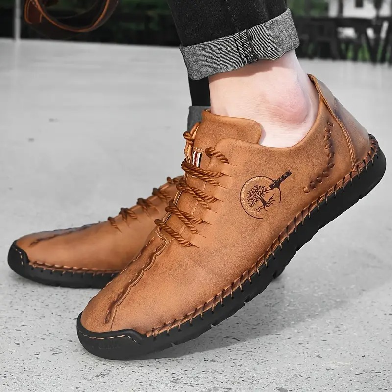 Men's genuine calfskin leather Slip-On Loafers