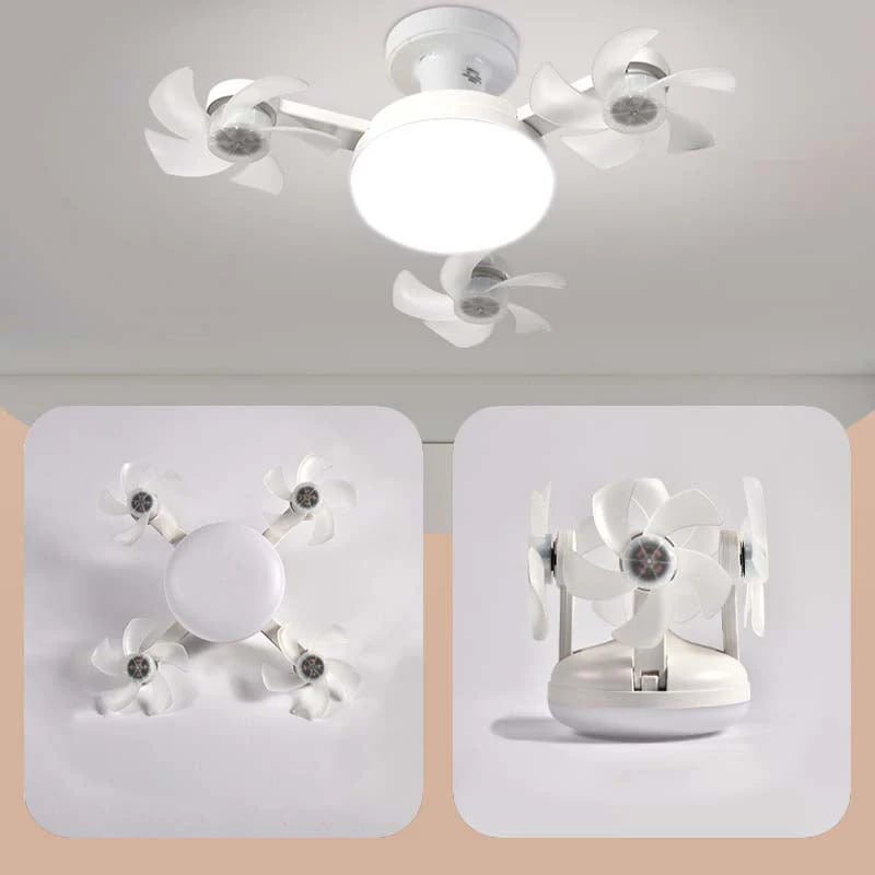 🌀New E27 Socket Ceiling Fan Light – 2‑in‑1 Silent LED Fan with Remote Control, Energy‑Saving Cooling & Lighting Combo for Home Bedroom
