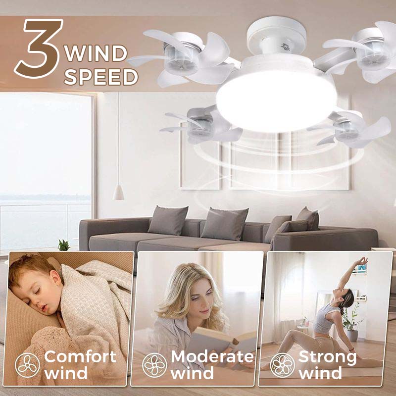 Three fan speed settings for gentle to stronger airflow