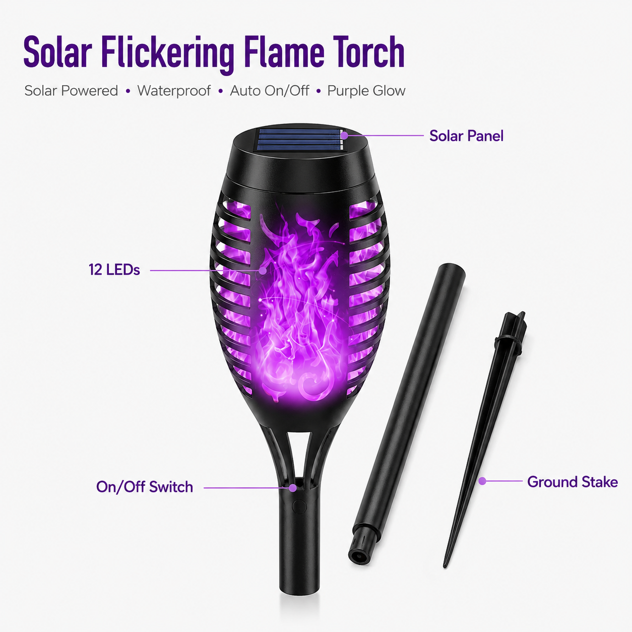 🔥SALE | 6-Pack Solar Halloween Torch Lights