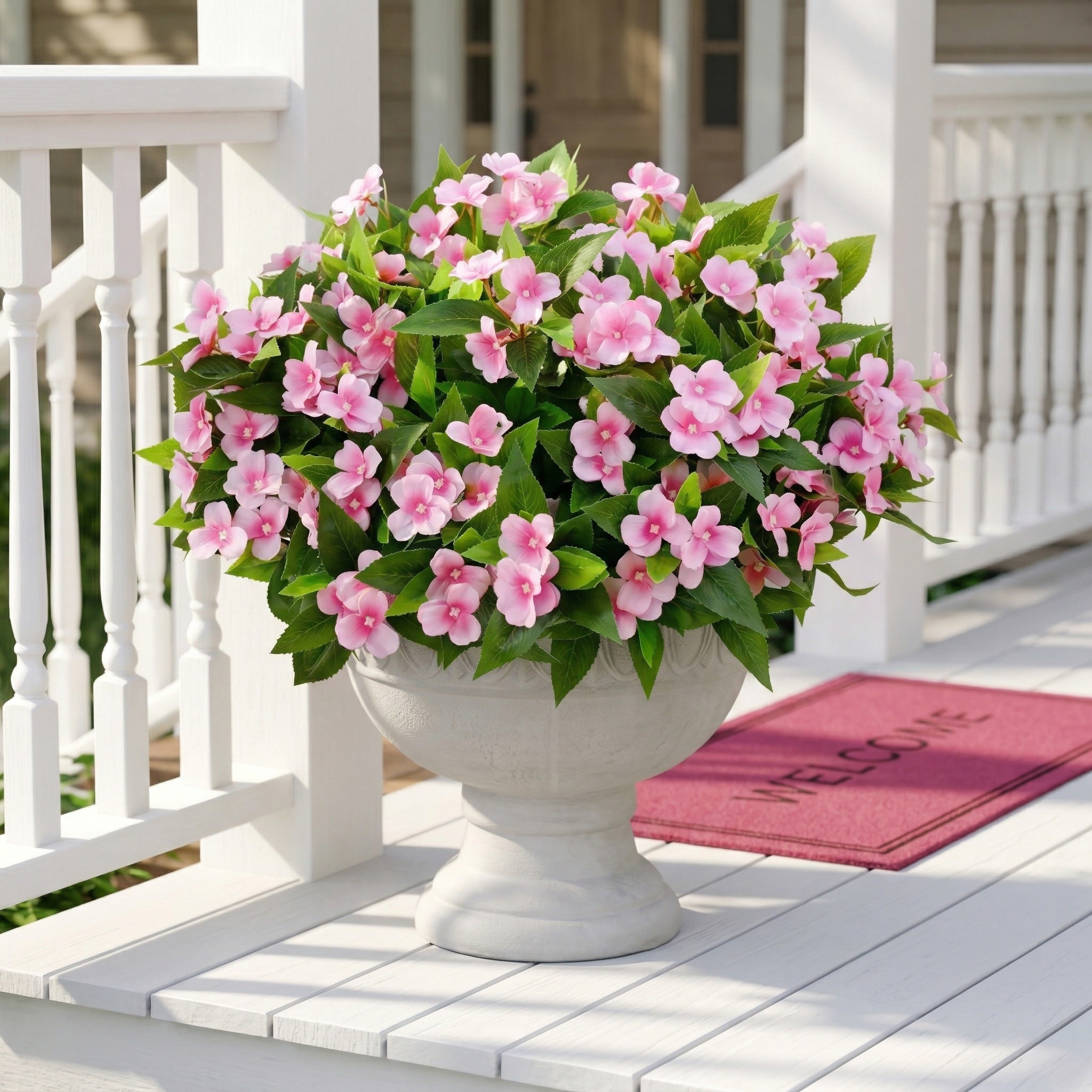 Outdoor Faux Impatiens Flowers
