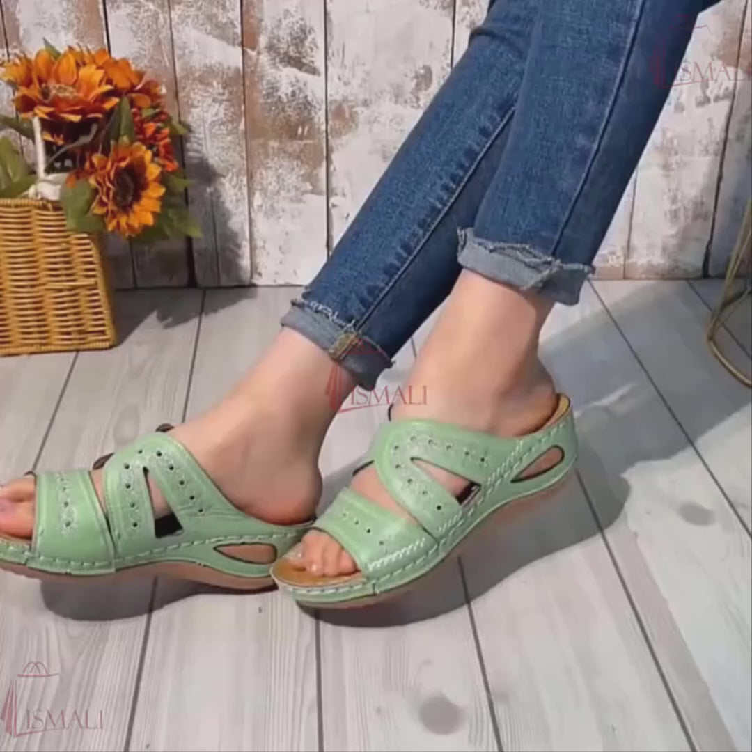 Arch Support Wide Toe Box Open Toe Sandals