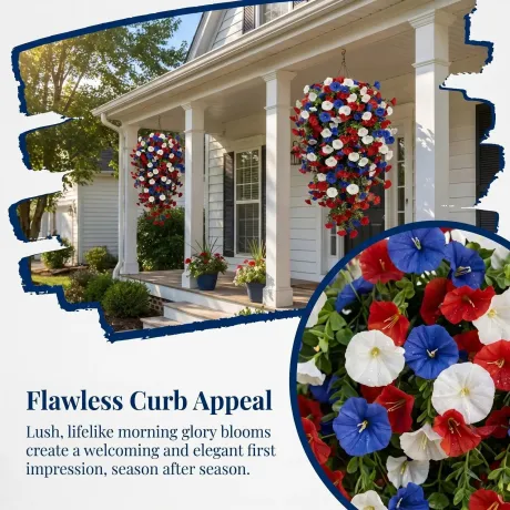 🔥4th of July Hot Sale 70% Off 🔥 Pre-Lit Patriotic Artificial Flower Set - 🇺🇸Celebrate Independence Day