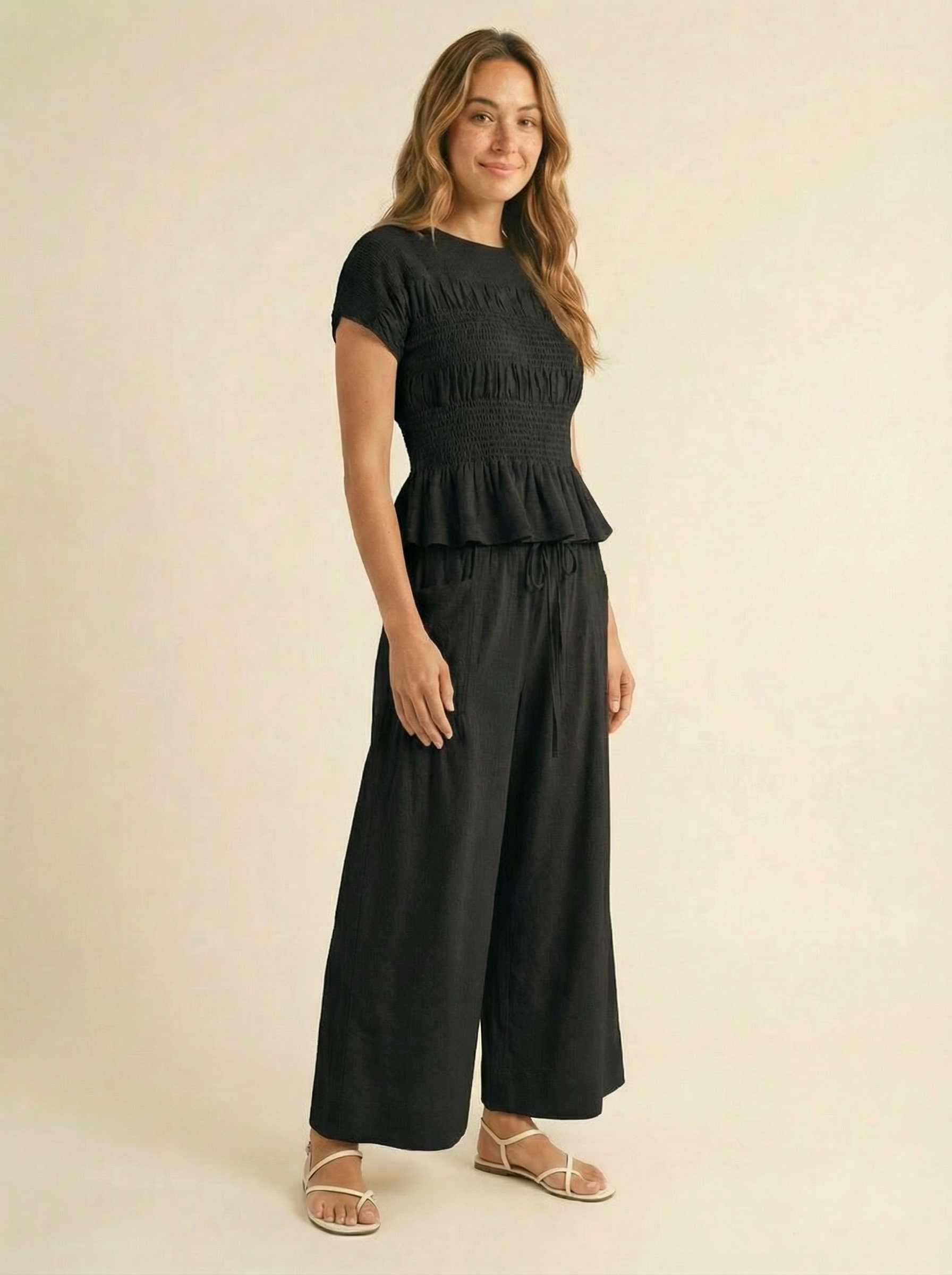 Jardin Linen Blend Two-Piece Set – Relaxed Chic Matching Outfit