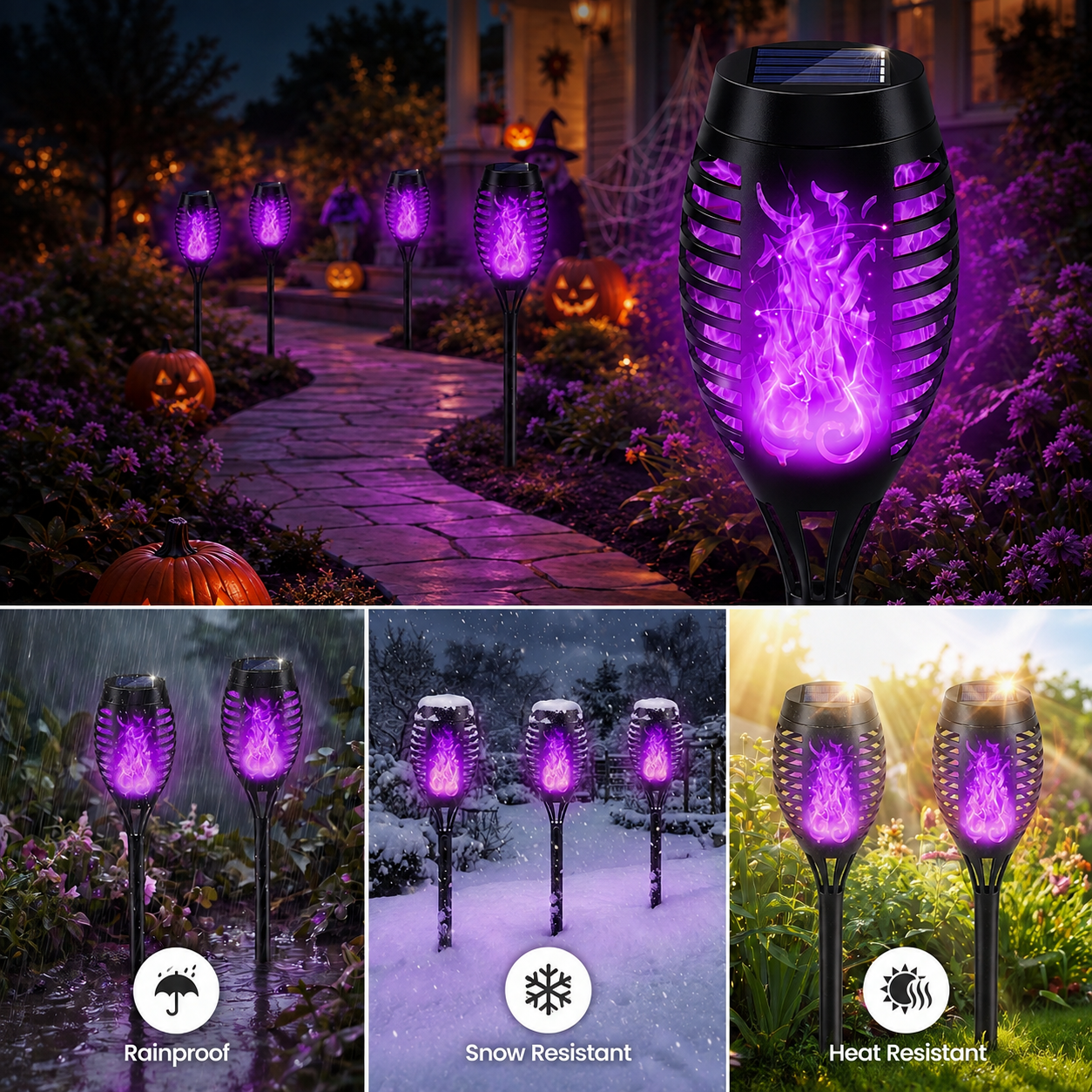 🔥SALE | 6-Pack Solar Halloween Torch Lights