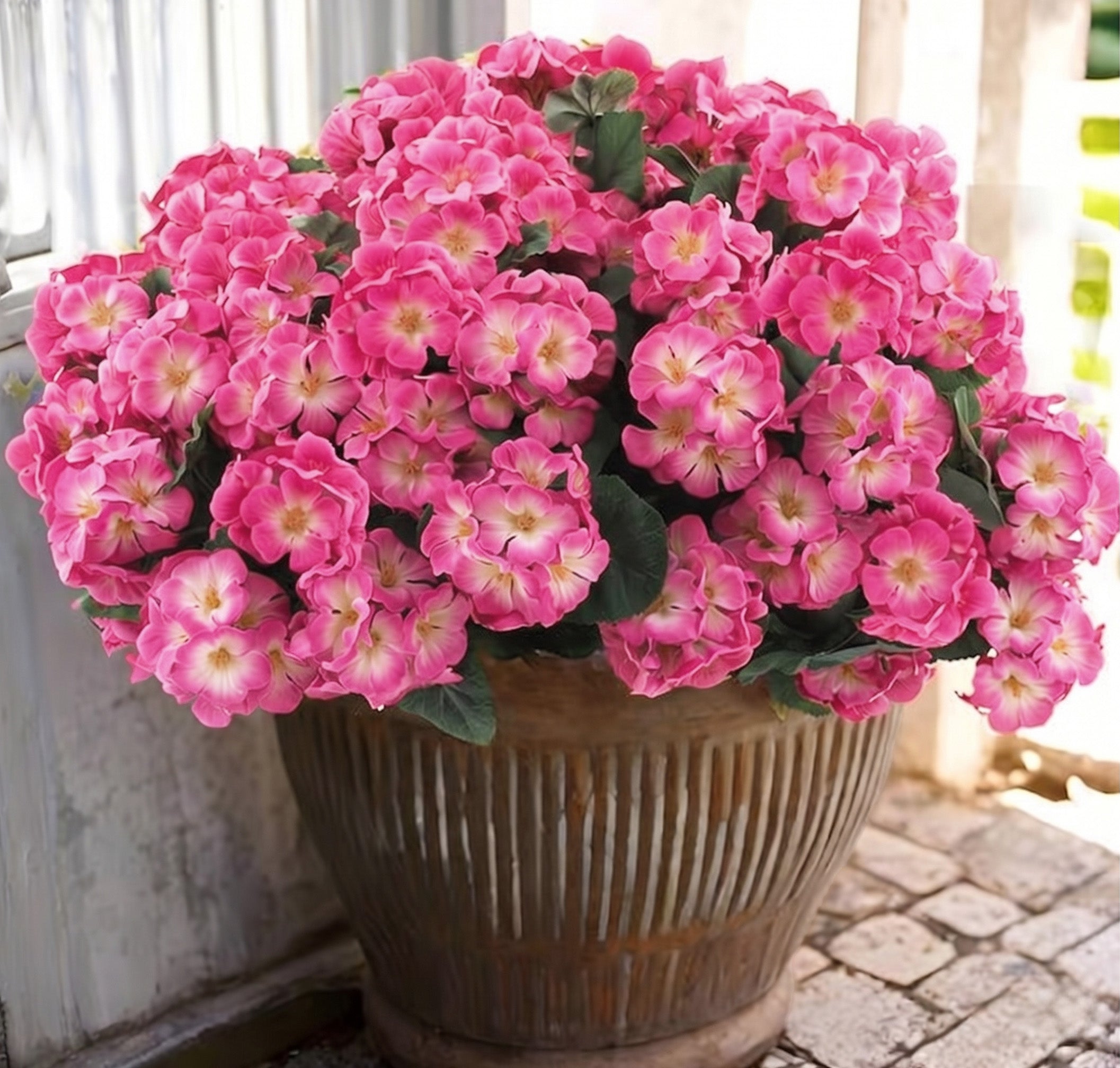 UV-Resistant Faux Impatiens for Fresh Porch Planters