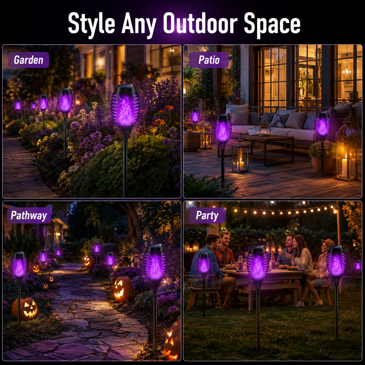 🔥SALE | 6-Pack Solar Halloween Torch Lights