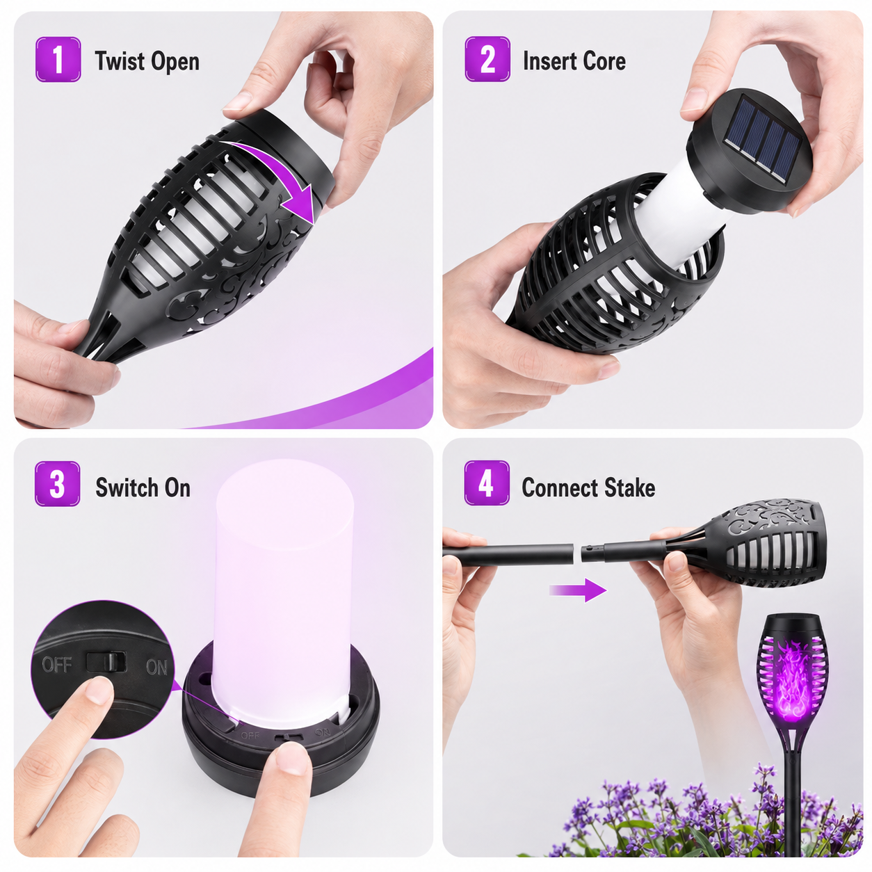 🔥SALE | 6-Pack Solar Halloween Torch Lights