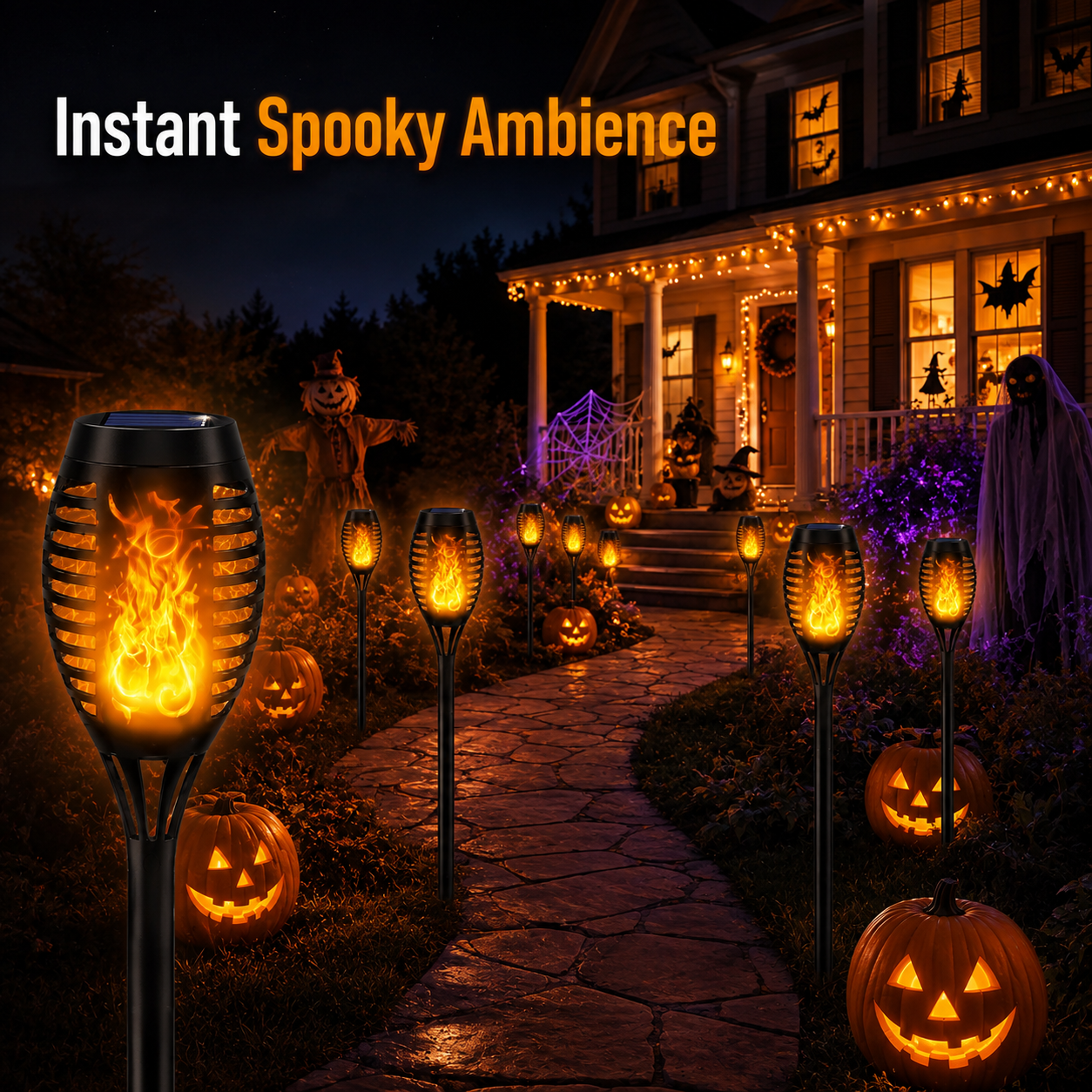 🔥SALE | 6-Pack Solar Halloween Torch Lights