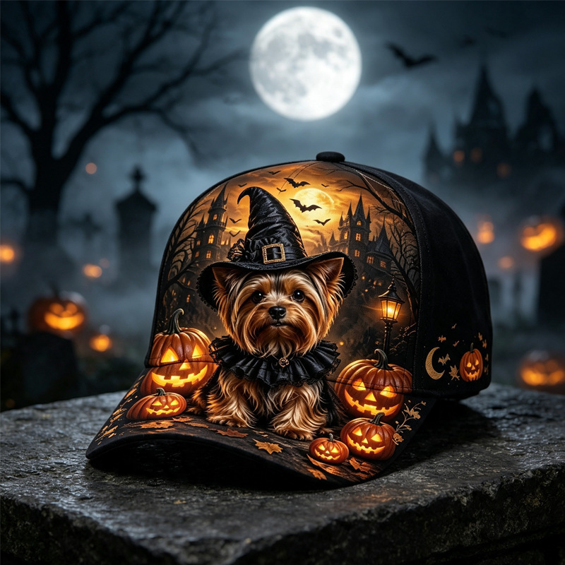 Spooky Halloween Graphic Cap