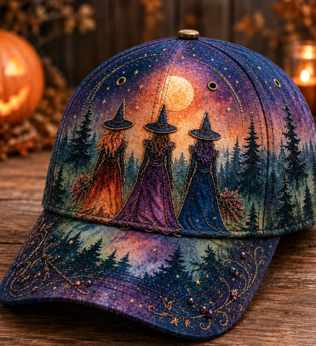 Spooky Halloween Graphic Cap