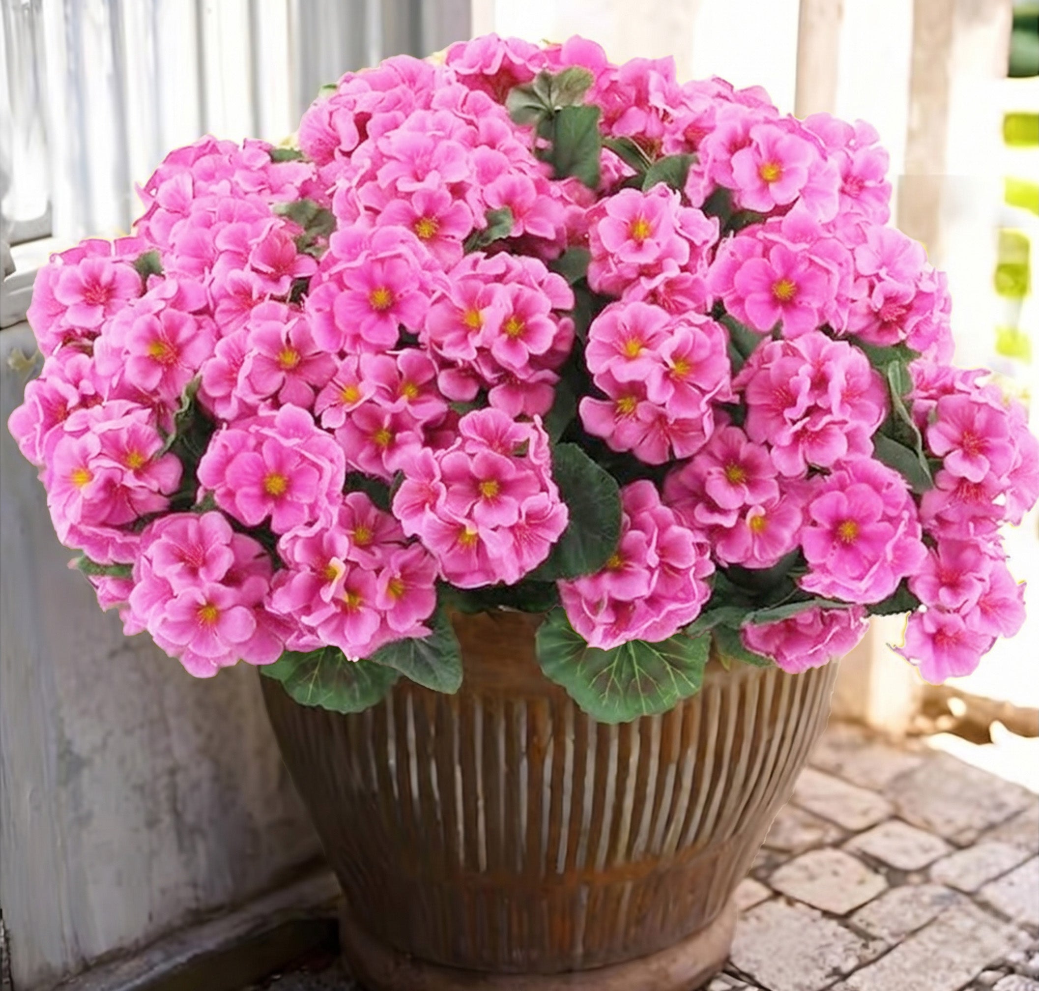 UV-Resistant Faux Impatiens for Fresh Porch Planters