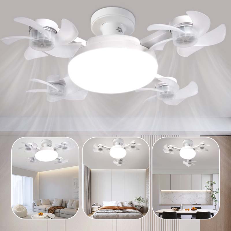 Ceiling fan light used in a living room, bedroom, and dining area