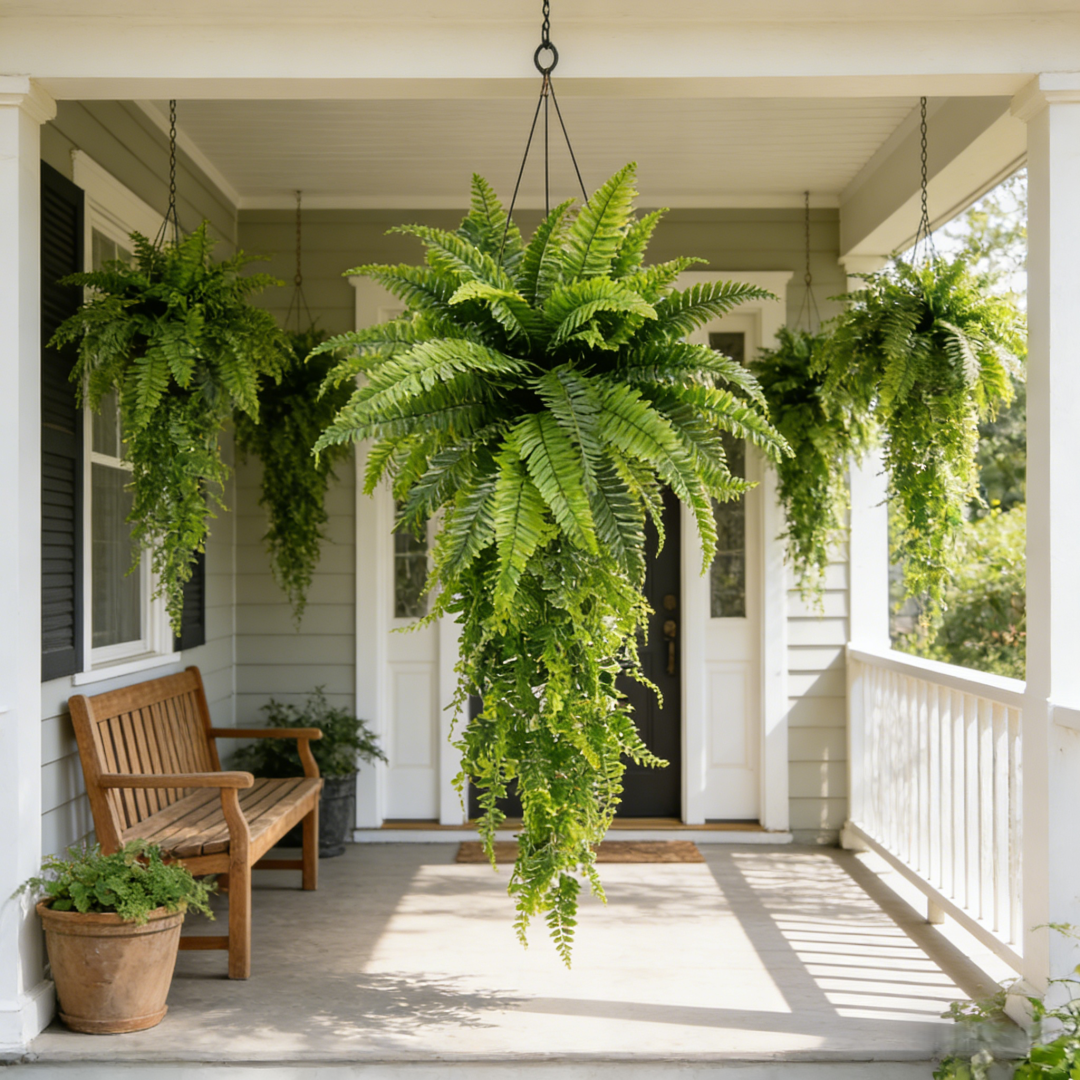 Lifelike Hanging Faux Fern Plant