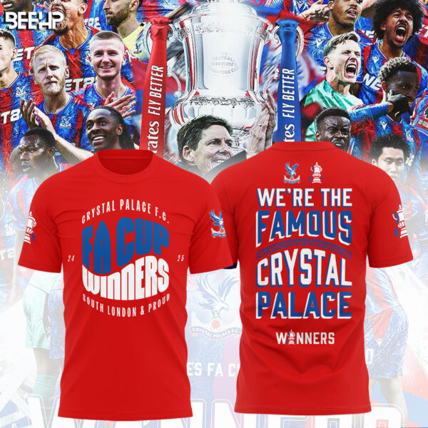 Crystal Palace F.C FA Cup Champions 2024 - 2025 3D Apparel